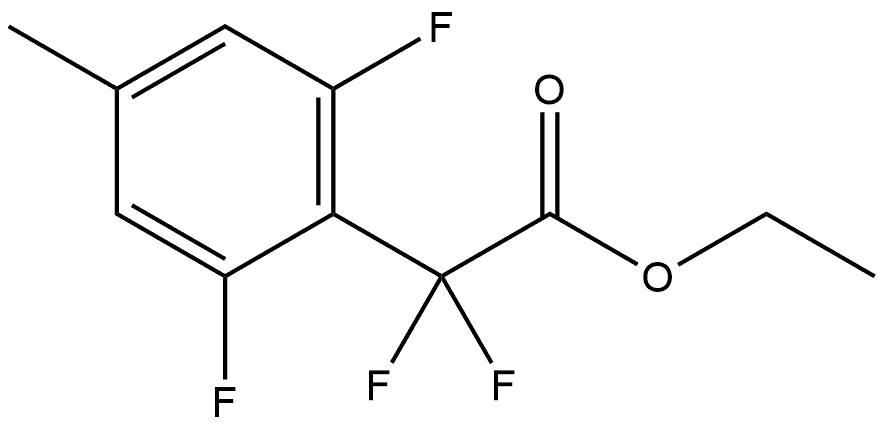 Ethyl α,α,2,6-tetrafluoro-4-methylbenzeneacetate 구조식 이미지