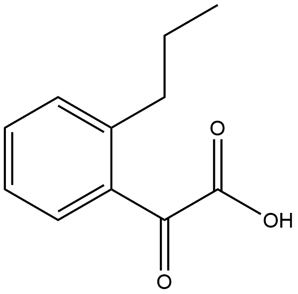 2-oxo-2-(2-propylphenyl)acetic acid Structure