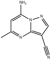 7-amino-5-methylpyrazolo[1,5-a]pyrimidine-3-carb onitrile Structure