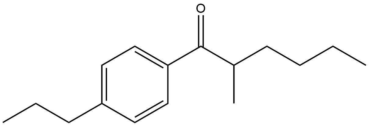 2-Methyl-1-(4-propylphenyl)-1-hexanone Structure