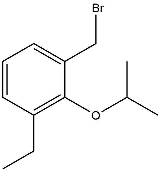 1-(Bromomethyl)-3-ethyl-2-(1-methylethoxy)benzene Structure