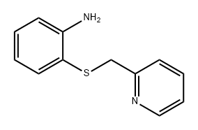 Benzenamine, 2-[(2-pyridinylmethyl)thio]- Structure