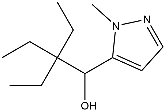 α-(1,1-Diethylpropyl)-1-methyl-1H-pyrazole-5-methanol Structure