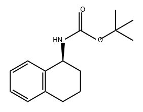 Carbamic acid, N-[(1S)-1,2,3,4-tetrahydro-1-naphthalenyl]-, 1,1-dimethylethyl ester Structure