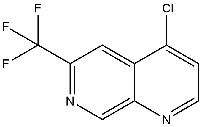 4-Chloro-6-(trifluoromethyl)-1,7-naphthyridine Structure