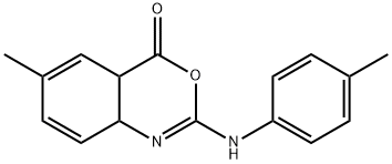 6-Methyl-2-(p-tolylamino)-4a,8a-dihydro-4H-benzo[d][1,3]oxazin-4-one Structure