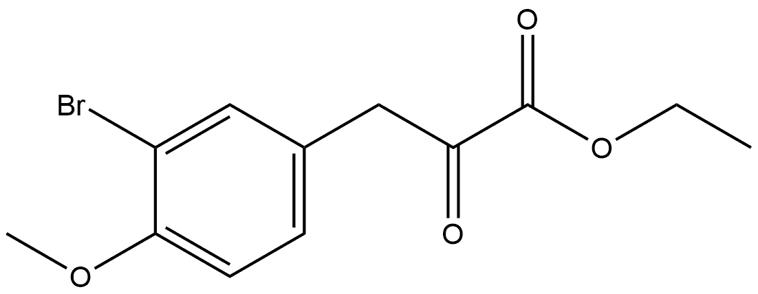 Ethyl 3-bromo-4-methoxy-α-oxobenzenepropanoate Structure