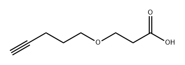 Propanoic acid, 3-(4-pentyn-1-yloxy)- Structure