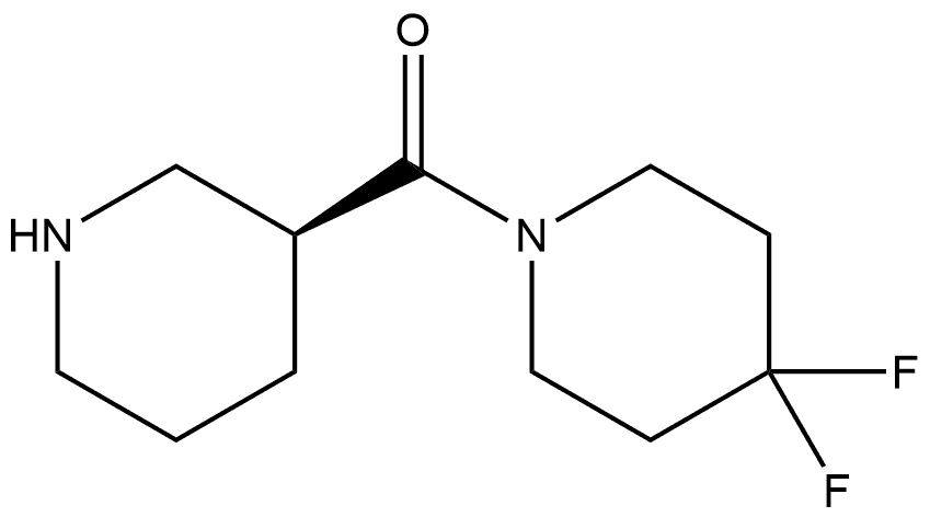 (4,4-difluoropiperidin-1-yl)-[(3S)-piperidin-3-yl]methanone Structure