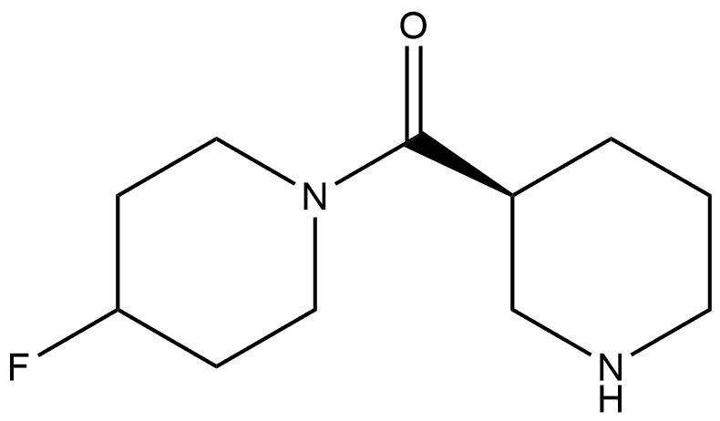 (4-fluoropiperidin-1-yl)-[(3S)-piperidin-3-yl]methanone 구조식 이미지