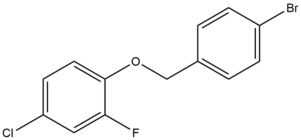 1-[(4-Bromophenyl)methoxy]-4-chloro-2-fluorobenzene Structure