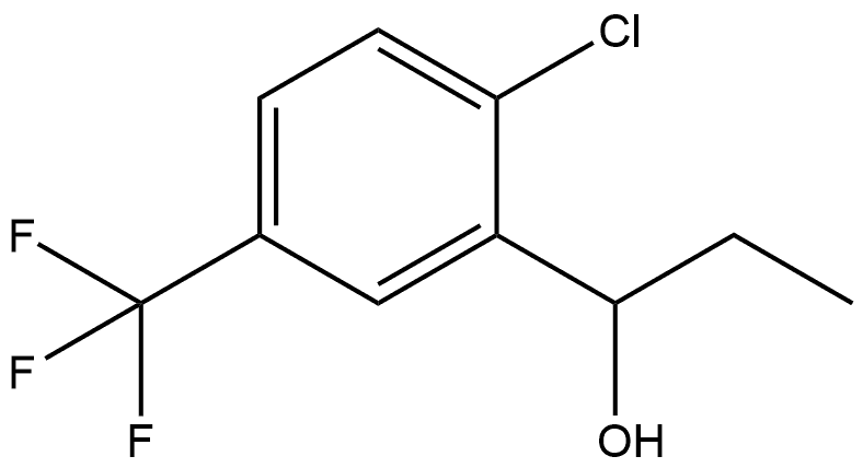 1-(2-chloro-5-(trifluoromethyl)phenyl)propan-1-ol Structure