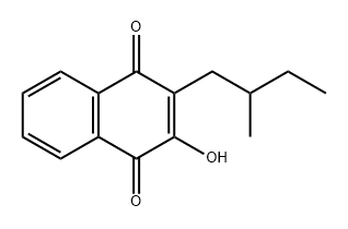 1,4-Naphthalenedione, 2-hydroxy-3-(2-methylbutyl)- Structure