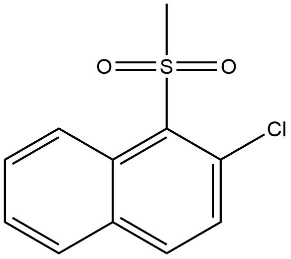 2-Chloro-1-(methylsulfonyl)naphthalene Structure