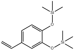 Benzene, 4-ethenyl-1,2-bis[(trimethylsilyl)oxy]- Structure