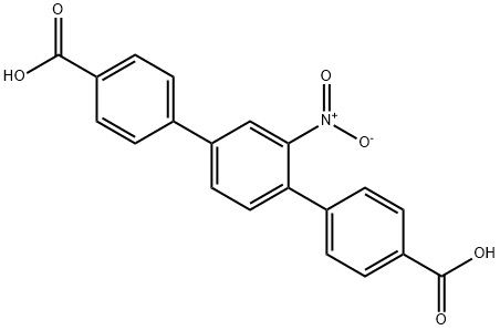 [1,1':4',1''-Terphenyl]-4,4''-dicarboxylic acid, 2'-nitro- Structure