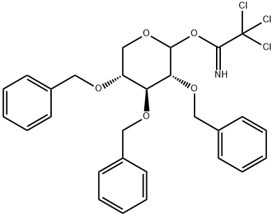 2,3,4-Tri-O-benzyl-D-xylopyranosyl trichloroacetimidate Structure