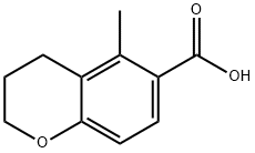 2H-1-Benzopyran-6-carboxylic acid, 3,4-dihydro-5-methyl- Structure