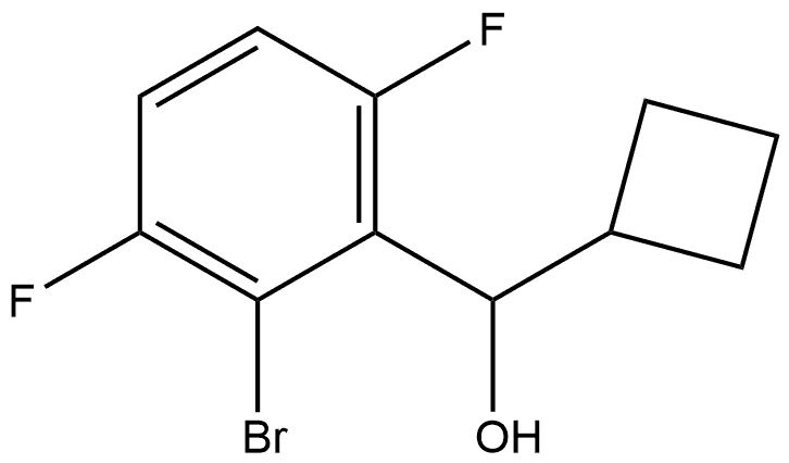 2-Bromo-α-cyclobutyl-3,6-difluorobenzenemethanol Structure