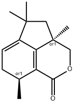 1H-Cyclopenta[de]-2-benzopyran-1-one, 3,3a,4,5,7,8-hexahydro-3a,5,5,8-tetramethyl-, (3aR,8S)-rel- Structure