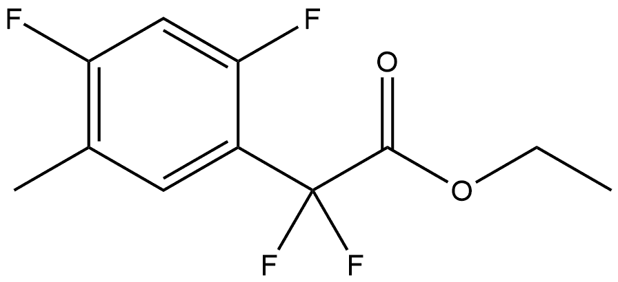 Ethyl α,α,2,4-tetrafluoro-5-methylbenzeneacetate Structure