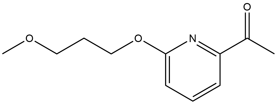 1-[6-(3-Methoxypropoxy)-2-pyridinyl]ethanone Structure