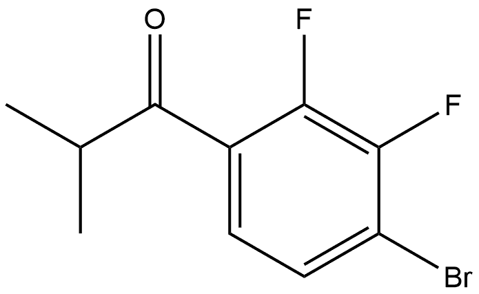 1-(4-Bromo-2,3-difluorophenyl)-2-methyl-1-propanone Structure