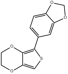 Thieno[3,4-b]-1,4-dioxin, 5-(1,3-benzodioxol-5-yl)-2,3-dihydro- Structure