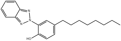 Phenol, 2-(2H-benzotriazol-2-yl)-4-octyl- Structure