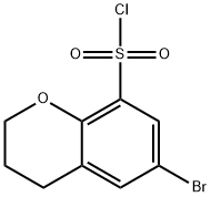 6-bromo-3,4-dihydro-2H-1-benzopyran-8-sulfonyl chloride Structure