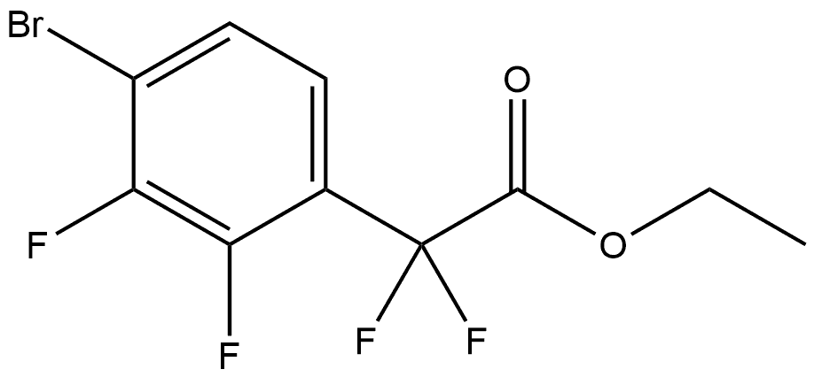 Ethyl 4-bromo-α,α,2,3-tetrafluorobenzeneacetate Structure