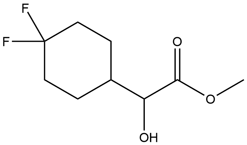 methyl 
2-(4,4-difluorocyclohexyl)-2-hydroxyacetate Structure