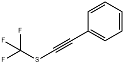 Benzene, [2-[(trifluoromethyl)thio]ethynyl]- 구조식 이미지