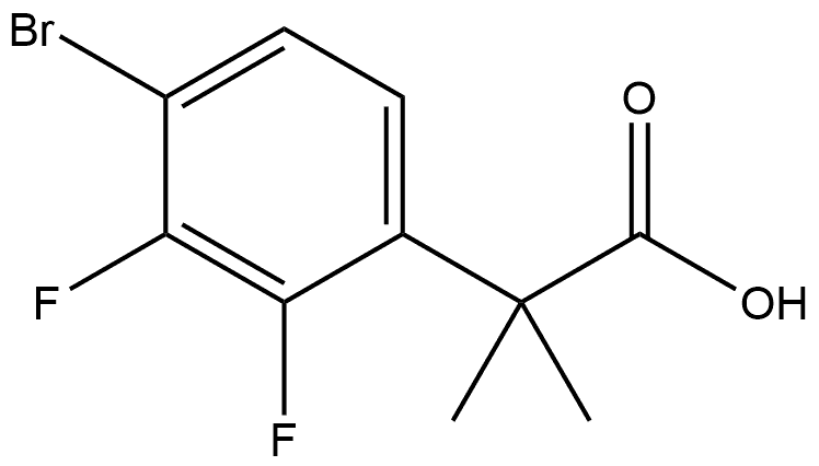 2-(4-bromo-2,3-difluorophenyl)-2-methylpropanoi
c acid Structure