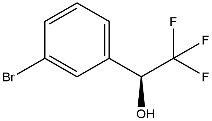 Benzenemethanol, 3-bromo-α-(trifluoromethyl)-, (αS)- 구조식 이미지