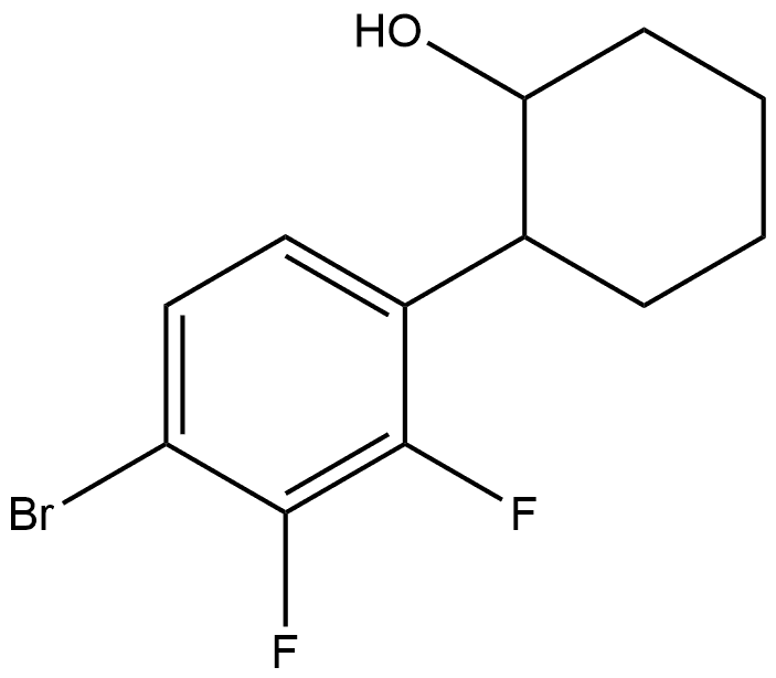 2-(4-Bromo-2,3-difluorophenyl)cyclohexanol Structure