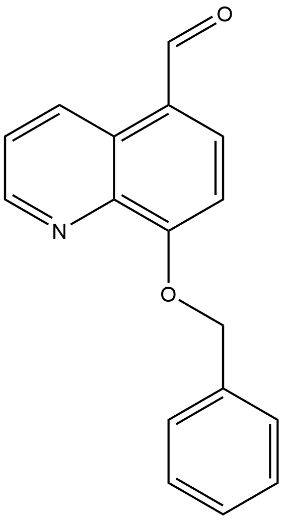 8-(Phenylmethoxy)-5-quinolinecarboxaldehyde Structure