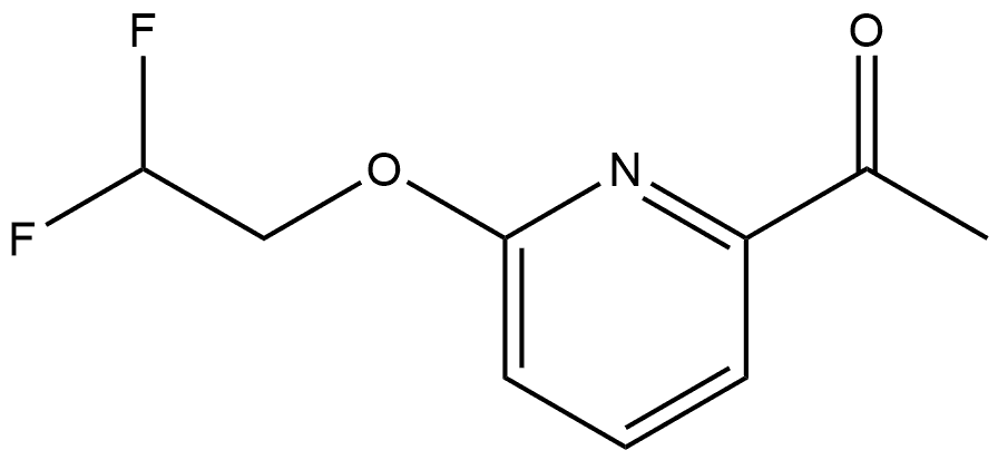 1-[6-(2,2-Difluoroethoxy)-2-pyridinyl]ethanone Structure