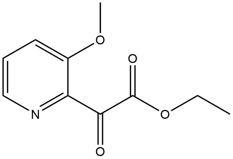 Ethyl 3-methoxy-α-oxo-2-pyridineacetate Structure