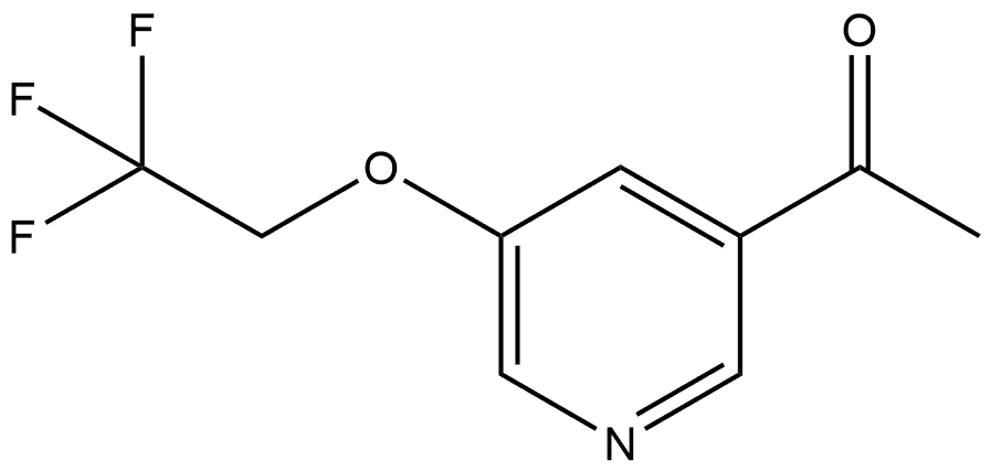 1-[5-(2,2,2-Trifluoroethoxy)-3-pyridinyl]ethanone Structure