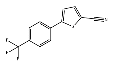 2-Thiophenecarbonitrile, 5-[4-(trifluoromethyl)phenyl]- 구조식 이미지