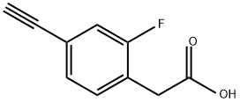 2-(4-ethynyl-2-fluorophenyl)acetic acid Structure