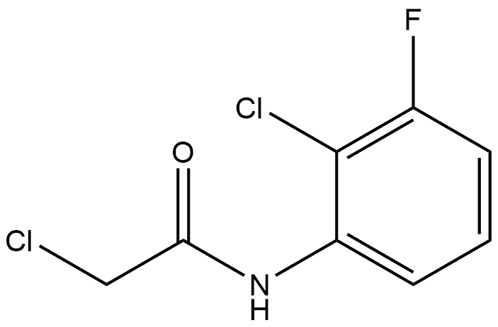 2-Chloro-N-(2-chloro-3-fluorophenyl)acetamide Structure