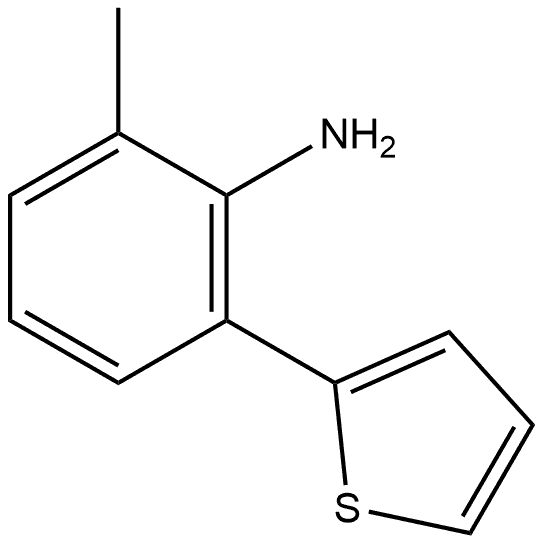 2-Methyl-6-(2-thienyl)benzenamine Structure