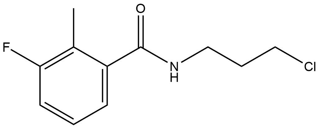 N-(3-Chloropropyl)-3-fluoro-2-methylbenzamide Structure