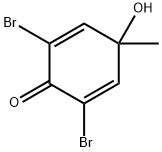 2,5-Cyclohexadien-1-one, 2,6-dibromo-4-hydroxy-4-methyl- 구조식 이미지