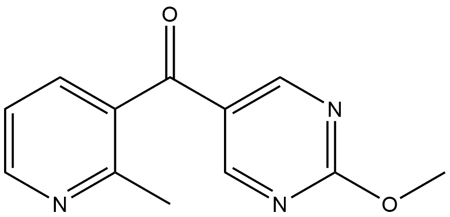 (2-Methoxy-5-pyrimidinyl)(2-methyl-3-pyridinyl)methanone Structure