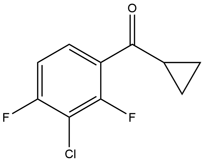 (3-Chloro-2,4-difluorophenyl)cyclopropylmethanone Structure