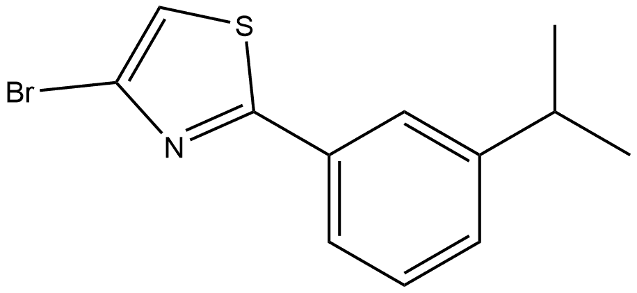 4-Bromo-2-[3-(1-methylethyl)phenyl]thiazole Structure