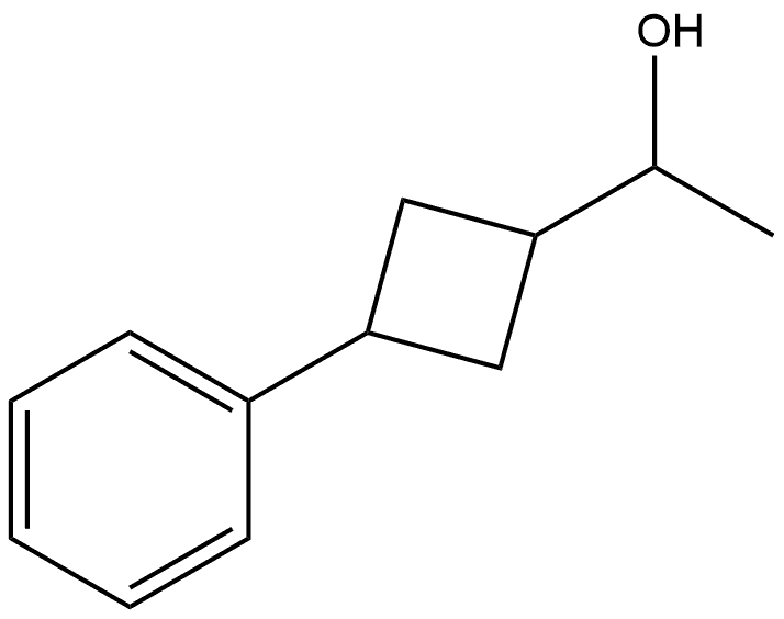 1-(3-Phenylcyclobutyl)ethan-1-ol Structure